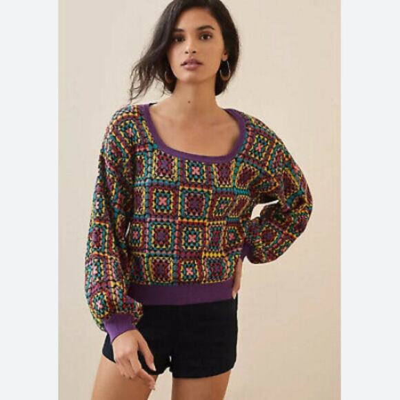 FARM Rio Multicolor Patterned Sweater - Picture 11 of 12